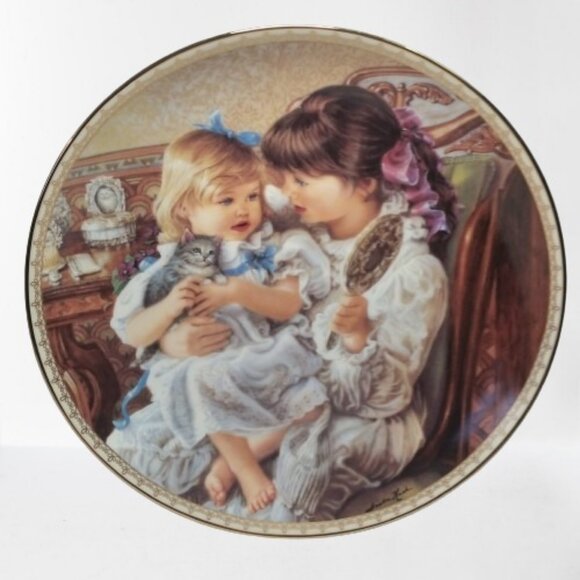 Sandra Kuck Collectors Plate - "Sisters"- Sugar and Spice - Picture 1 of 3